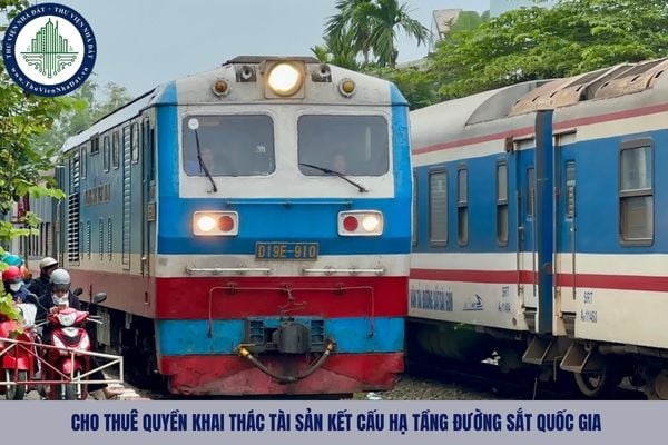 Thời hạn cho thuê quyền khai thác tài sản kết cấu hạ tầng đường sắt quốc gia được xác định như nào?
