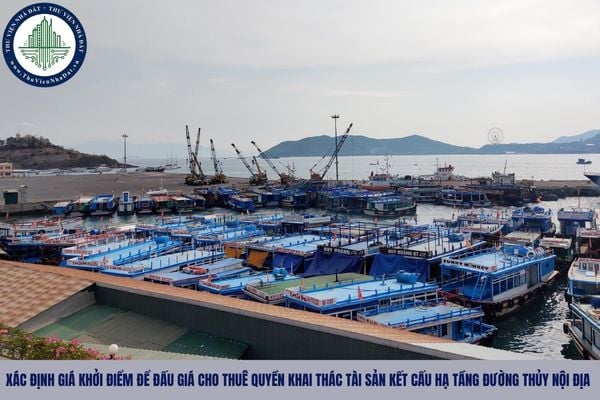 Căn cứ xác định giá khởi điểm để đấu giá cho thuê quyền khai thác tài sản kết cấu hạ tầng đường thủy nội địa gồm những gì?