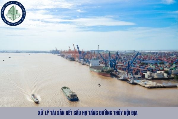 Số tiền thu được từ việc xử lý tài sản kết cấu hạ tầng đường thủy nội địa được nộp vào đâu?