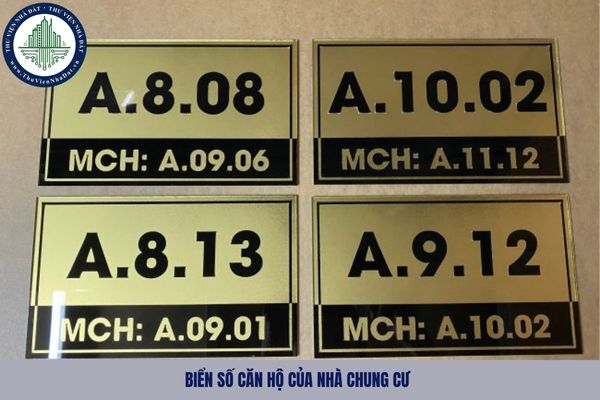 Kinh phí gắn biển số căn hộ của nhà chung cư do ai chi trả?