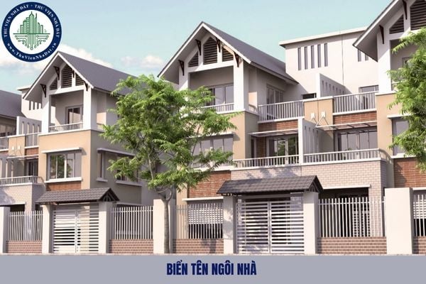 Biển tên ngôi nhà được đặt như thế nào? Kích thước tối thiểu của biển tên ngôi nhà là bao nhiêu?