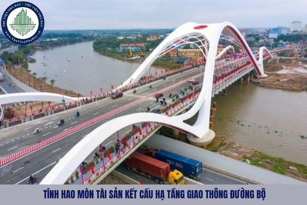Việc tính hao mòn tài sản kết cấu hạ tầng giao thông đường bộ được thực hiện bao nhiêu lần trong một năm?