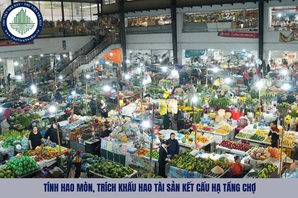 Căn cứ tính hao mòn, trích khấu hao tài sản kết cấu hạ tầng chợ là gì?