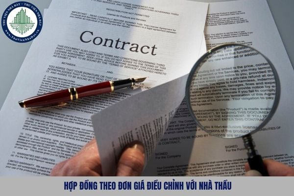 Hợp đồng theo đơn giá điều chỉnh với nhà thầu được áp dụng đối với gói thầu nào?
