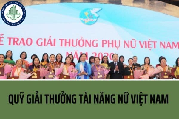 Hoạt động quản lý Quỹ Giải thưởng Tài năng nữ Việt Nam