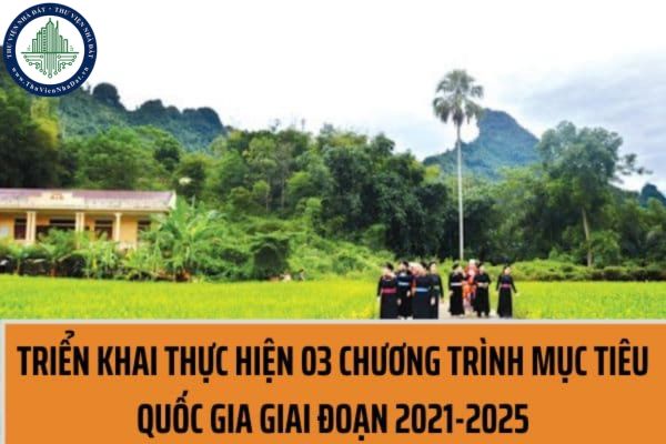 Nhiệm vụ của Bộ Kế hoạch và Đầu tư triển khai thực hiện 03 chương trình mục tiêu quốc gia năm 2021-2025 là gì?
