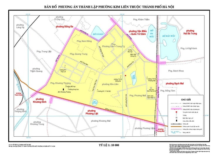Bản đồ phường Kim Liên mới