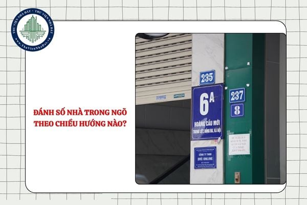 Đánh số nhà trong ngõ theo chiều hướng nào?
