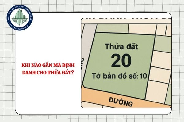 Khi nào gắn mã định danh cho thửa đất?