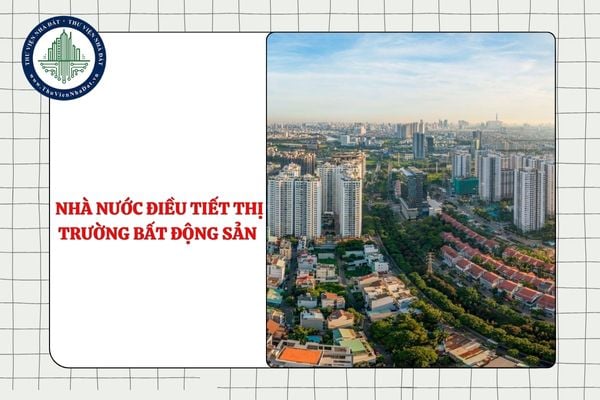 Nhà nước thực hiện điều tiết thị trường bất động sản thông qua đâu?