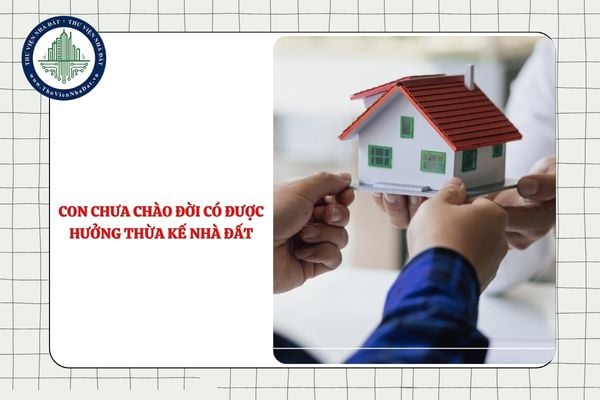 Con chưa chào đời có được hưởng thừa kế nhà đất hay không?