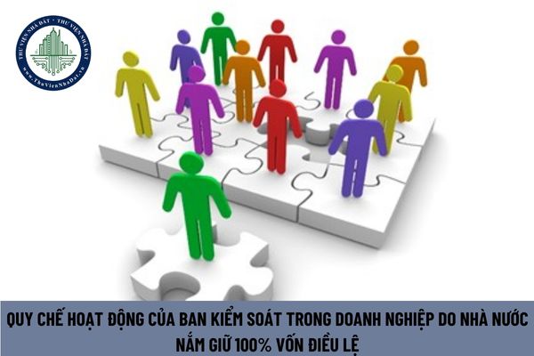 Quy chế hoạt động của Ban kiểm soát trong doanh nghiệp do Nhà nước nắm giữ 100% vốn điều lệ