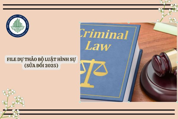 File dự thảo Bộ luật Hình sự (sửa đổi 2025)
