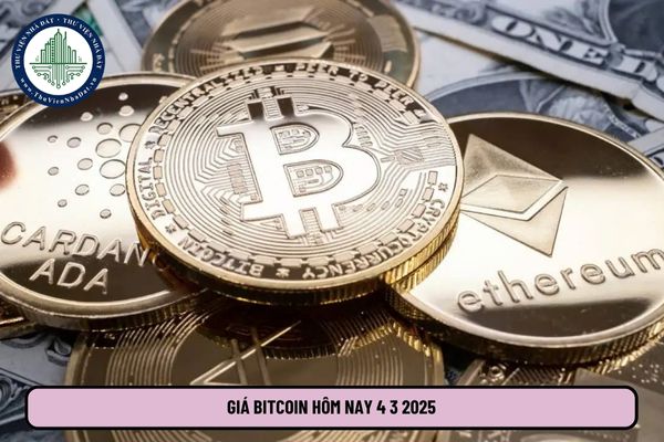 Giá Bitcoin hôm nay 4 3 2025? Bitcoin giảm sâu? Giá Bitcoin USD