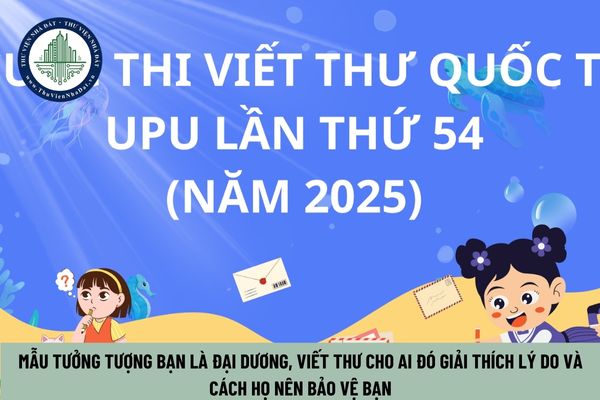 Mẫu Tưởng tượng bạn là đại dương, viết thư cho ai đó giải thích lý do và cách họ nên bảo vệ bạn