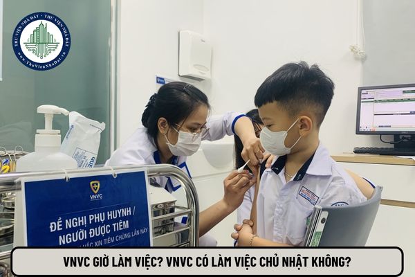 VNVC giờ làm việc? VNVC có làm việc chủ nhật không?