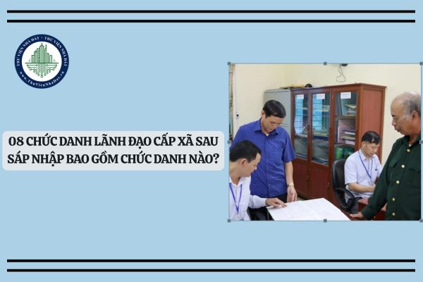 08 chức danh lãnh đạo cấp xã sau sáp nhập bao gồm chức danh nào?