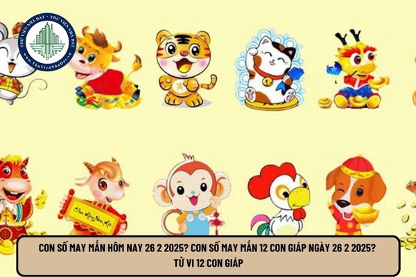 Con số may mắn hôm nay 26 2 2025? Con số may mắn 12 con giáp ngày 26 2 2025? Tử vi 12 con giáp