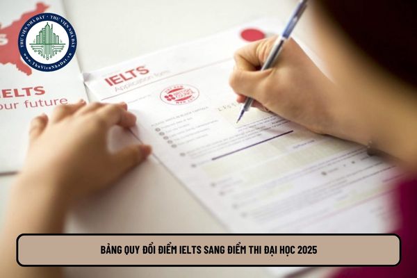 Bảng quy đổi điểm IELTS sang điểm thi Đại học 2025