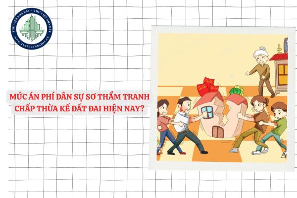 Mức án phí dân sự sơ thẩm tranh chấp thừa kế đất đai hiện nay 2025 bao nhiêu?