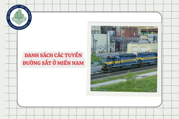 Danh sách các tuyến đường sắt ở miền Nam