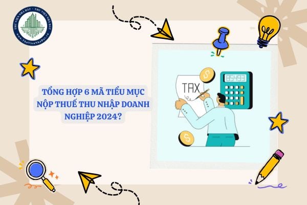 Tổng hợp 6 mã tiểu mục nộp thuế thu nhập doanh nghiệp 2024?