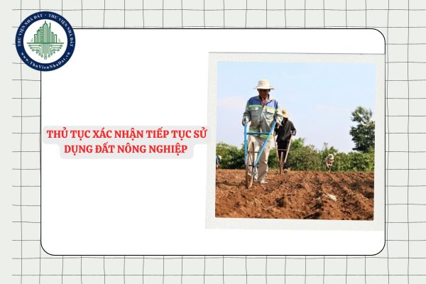 Hướng dẫn Thủ tục xác nhận tiếp tục sử dụng đất nông nghiệp của cá nhân