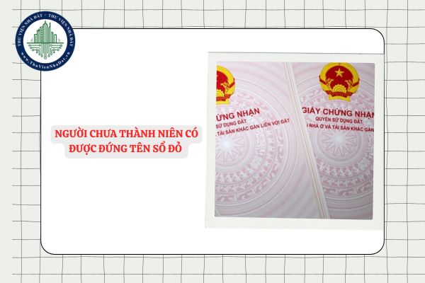 Người chưa thành niên có được đứng tên Sổ đỏ khi được tặng cho đất?