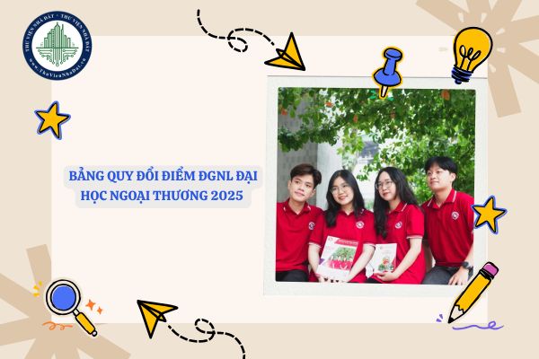 Bảng quy đổi điểm ĐGNL Đại học Ngoại Thương 2025 chi tiết mới nhất