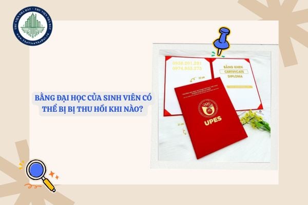 Bằng đại học bị thu hồi khi nào? Bằng đại học do ai cấp?