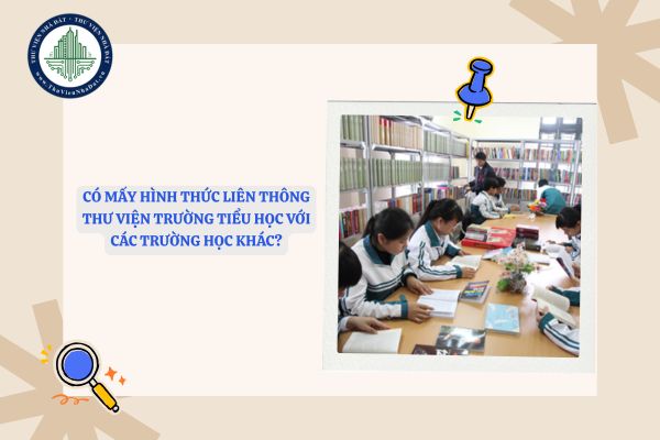 Có mấy hình thức liên thông thư viện trường tiểu học với các trường học khác?