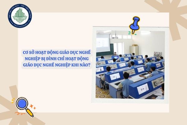 Cơ sở hoạt động giáo dục nghề nghiệp bị đình chỉ hoạt động giáo dục nghề nghiệp khi nào?