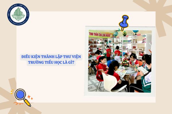 Điều kiện thành lập thư viện trường tiểu học là gì?