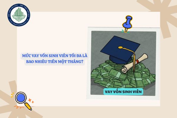 Mức vay vốn sinh viên tối đa là bao nhiêu tiền một tháng?