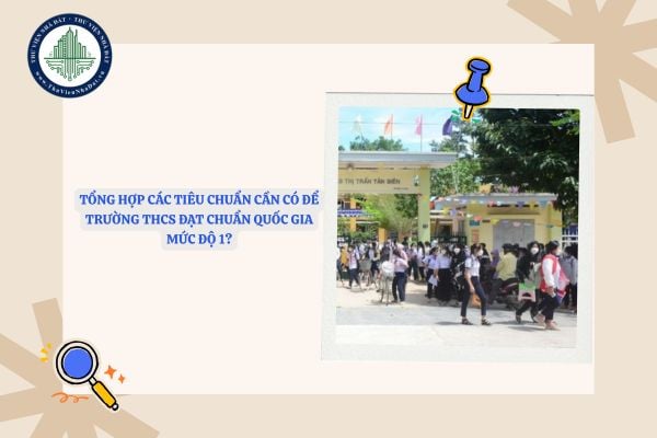 Tiêu chuẩn trường THCS đạt chuẩn quốc gia mức độ 1
