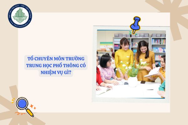 Tổ chuyên môn trường trung học phổ thông có nhiệm vụ gì?