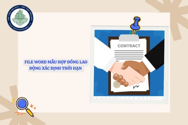 File word Mẫu hợp đồng lao động xác định thời hạn năm 2025 mới nhất