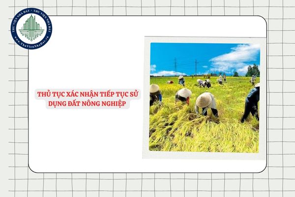 Thủ tục xác nhận tiếp tục sử dụng đất nông nghiệp mới áp dụng từ 01/7/2025