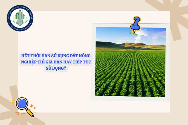 Hết thời hạn sử dụng đất nông nghiệp thì gia hạn hay tiếp tục sử dụng?