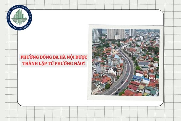 Phường Đống Đa Hà Nội được thành lập từ những phường nào?