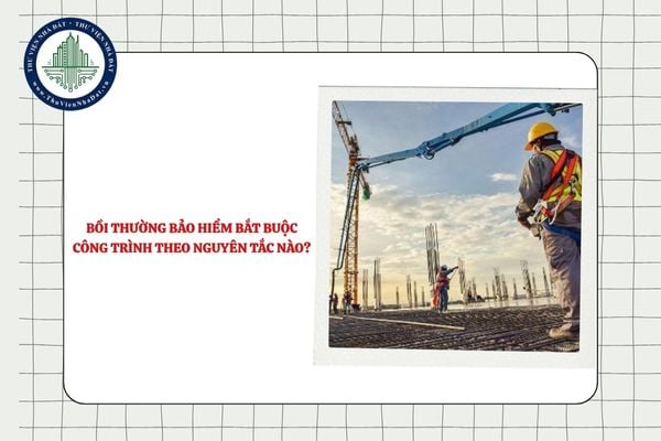 Bồi thường bảo hiểm bắt buộc công trình theo nguyên tắc nào?