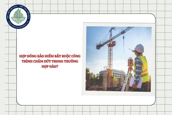 Hợp đồng bảo hiểm bắt buộc công trình chấm dứt trong trường hợp nào?