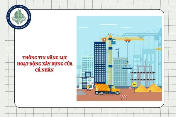 Thông tin năng lực hoạt động xây dựng của cá nhân đã được cấp chứng chỉ được đăng tải trên trang web nào?