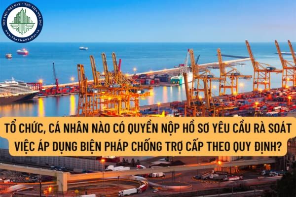 Tổ chức, cá nhân nào có quyền nộp Hồ sơ yêu cầu rà soát việc áp dụng biện pháp chống trợ cấp theo quy định?
