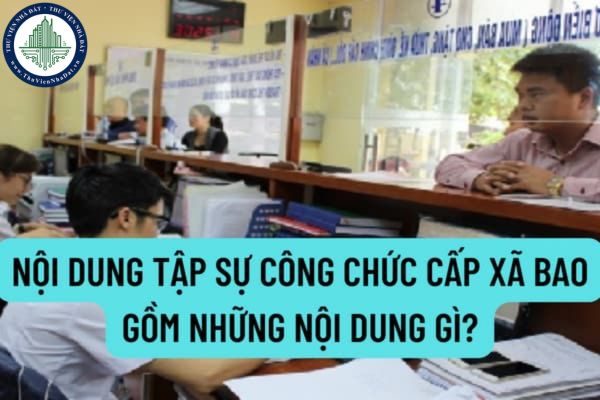 Nội dung tập sự công chức cấp xã bao gồm những nội dung gì? Đối tượng nào được miễn thực hiện chế độ tập sự theo quy định hiện nay?