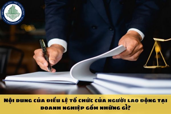 Nội dung của điều lệ tổ chức của người lao động tại doanh nghiệp gồm những gì?