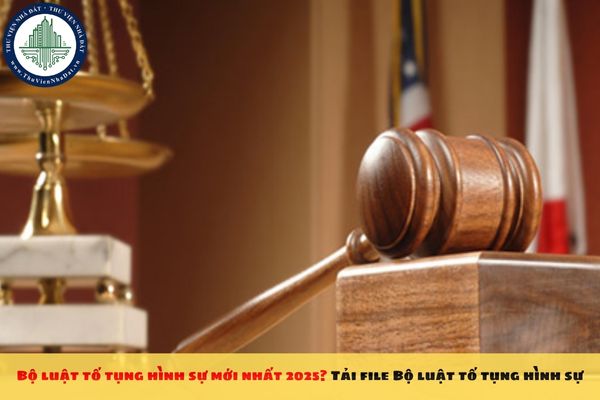 Bộ luật Tố tụng hình sự mới nhất 2025? Tải file Bộ luật Tố tụng hình sự