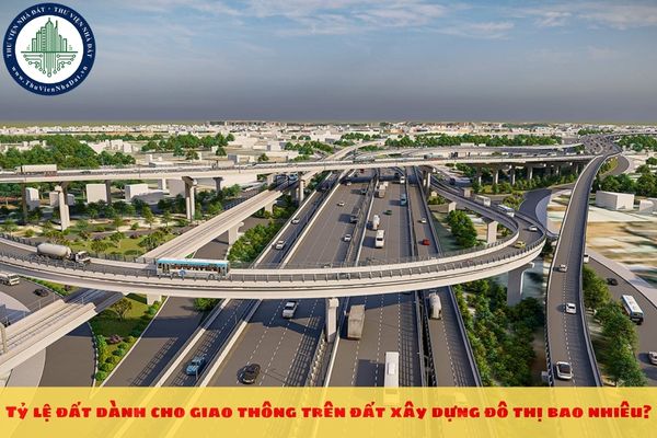 Tỷ lệ đất dành cho giao thông trên đất xây dựng đô thị bao nhiêu?