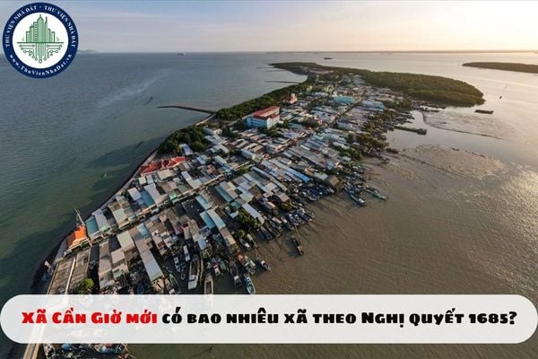 Xã Cần Giờ mới có bao nhiêu xã theo Nghị quyết 1685?