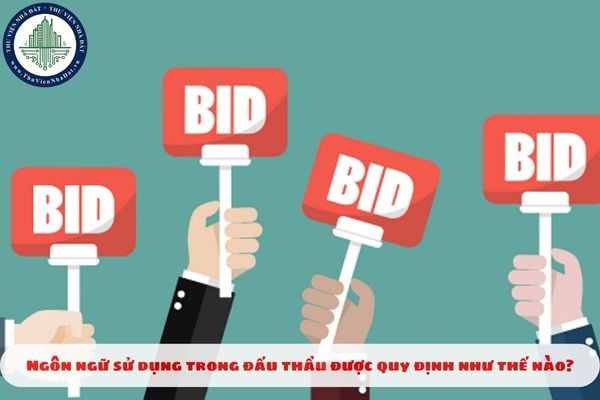 Ngôn ngữ sử dụng trong đấu thầu được quy định như thế nào?